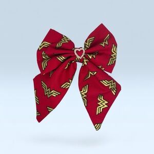 Elegant superhero inspired hair bow